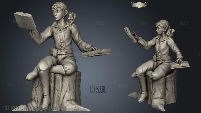 Elf Wizard Mohrig Chair stl model for CNC