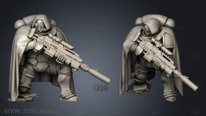 Eliminator Karnage King SNIPER with rifle stl model for CNC