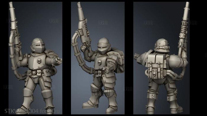 Elite infantry constructed stl model for CNC