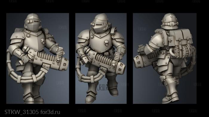 Elite infantry constructed stl model for CNC