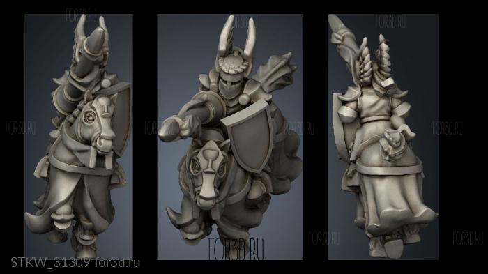 elite knight stl model for CNC