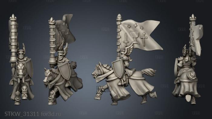 elite knight banner stl model for CNC