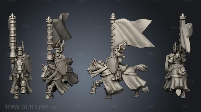 elite knight blank banner stl model for CNC