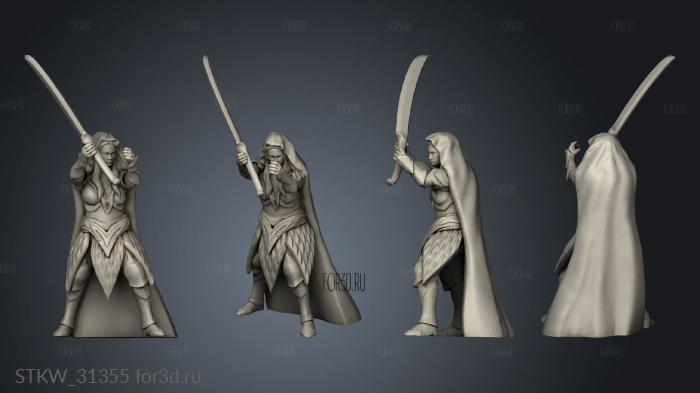 Elven guard stl model for CNC