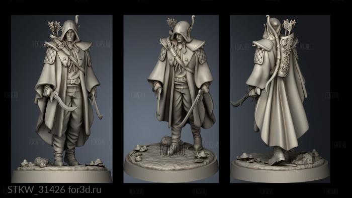 Elf Rogue stl model for CNC