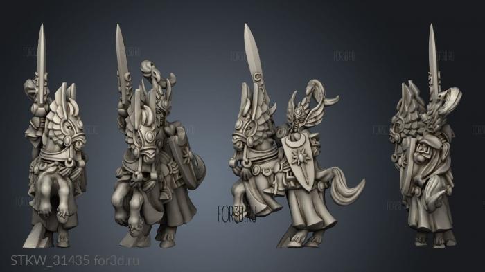 general on horse stl model for CNC