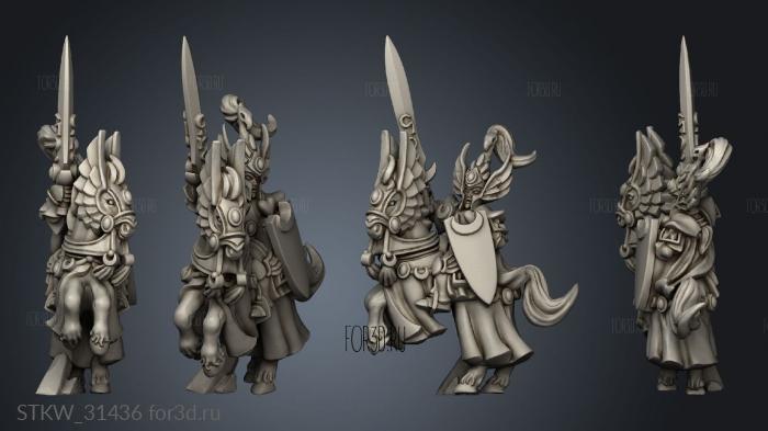 general on horse stl model for CNC