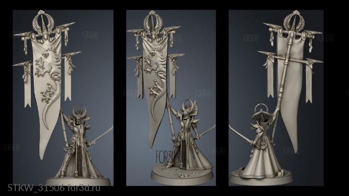 the Eternal Summits Heroes Fareth Battle Banner stl model for CNC