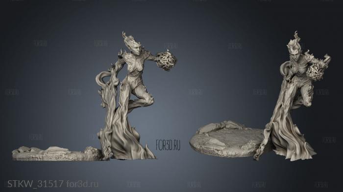 Ember Maidens stl model for CNC