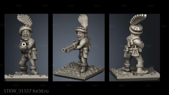 gunners minirat gunner 3d stl модель для ЧПУ