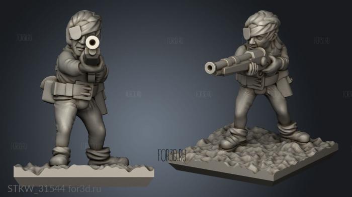 gunners minirat gunner 3d stl модель для ЧПУ