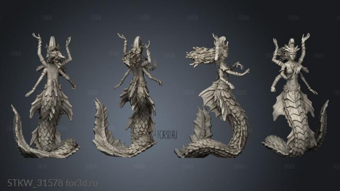 End Depth siren sorceress stl model for CNC