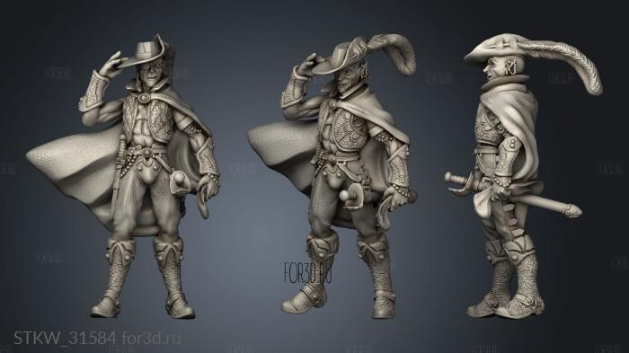 axel drow mercenary rogue stl model for CNC