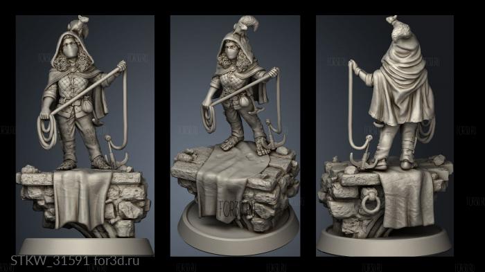 Enemies Halfling Rogue stl model for CNC