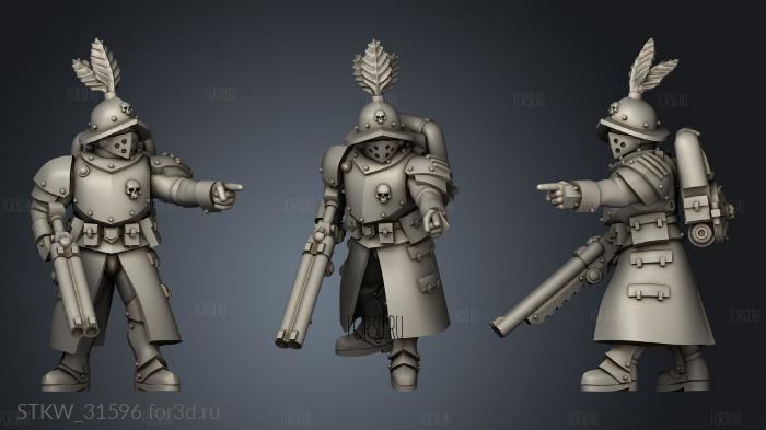 Engineer Squad back stl model for CNC