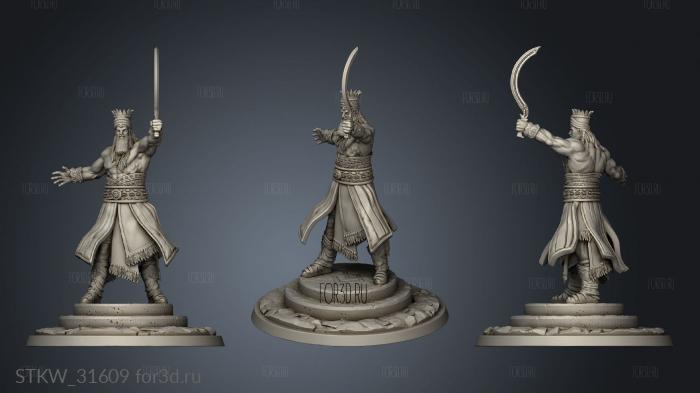 Enkidu Gilgamesh stl model for CNC