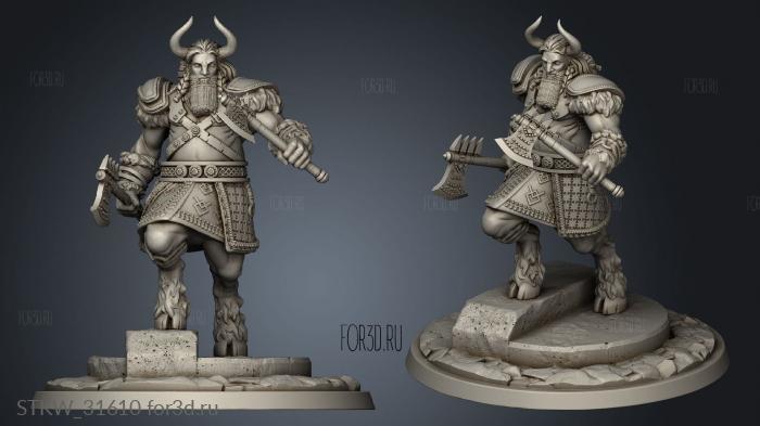 Enkidu Gilgamesh base stl model for CNC