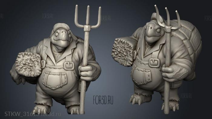 Tortle Commoner 3d stl модель для ЧПУ