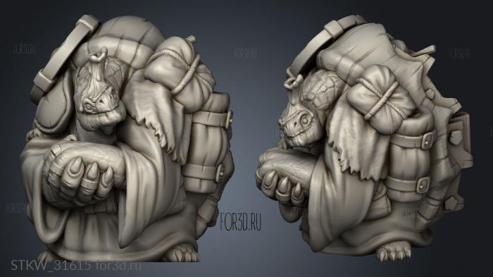 Tortle Merchant 3d stl модель для ЧПУ