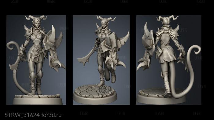 Infernal fighter basic stl model for CNC