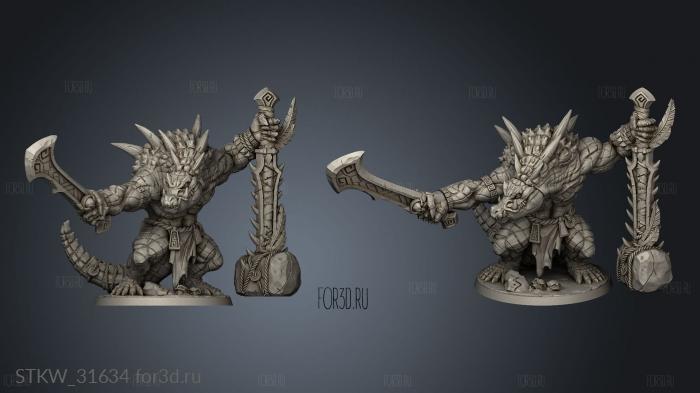 Boss Zantaroth Lizard Champion Zantharot stl model for CNC