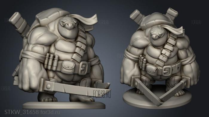 Ninja Turtle Leohardfoe 3d stl модель для ЧПУ