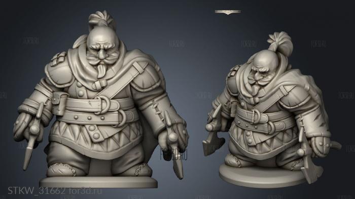 Epics Stuffs Dwarven Rogue Variation stl model for CNC