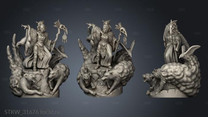 Magic Summoner stl model for CNC