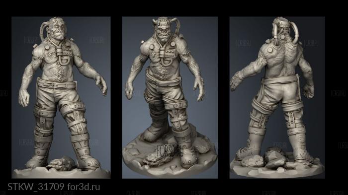 Frankenstein stl model for CNC