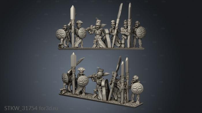 Eternal Pharaohs skeleton Warriors stl model for CNC