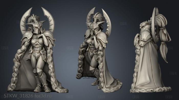 Exotic Moira stl model for CNC