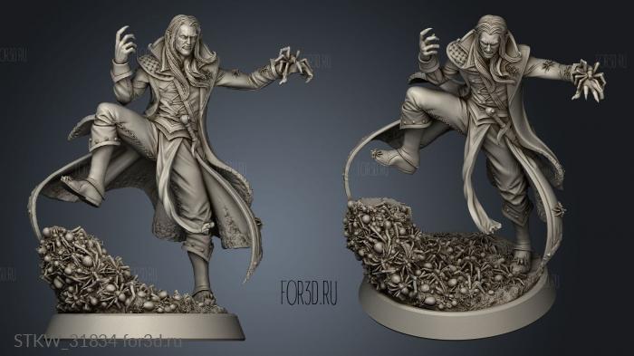 Drow Arachnomancer stl model for CNC