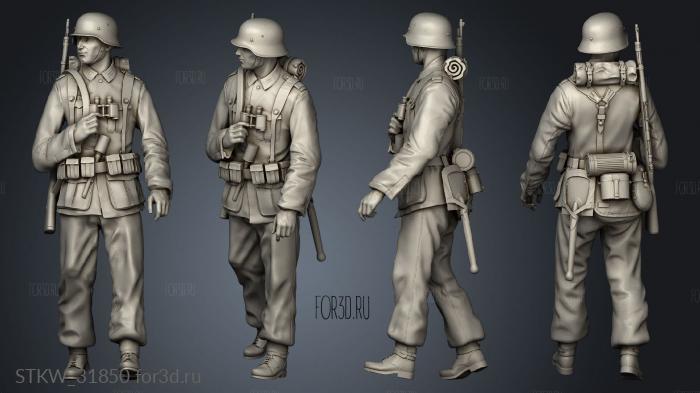 Explorer German soldiers stl model for CNC