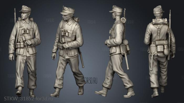 Explorer German soldiers stl model for CNC