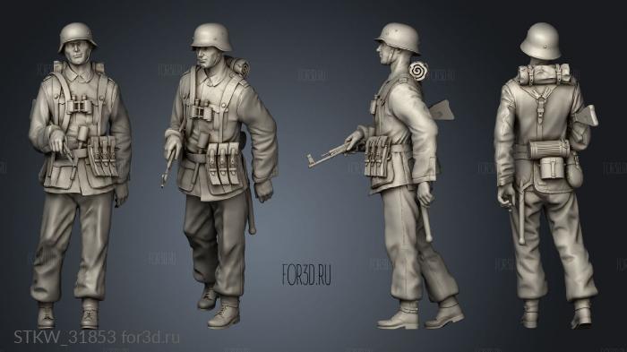 Explorer German soldiers stl model for CNC