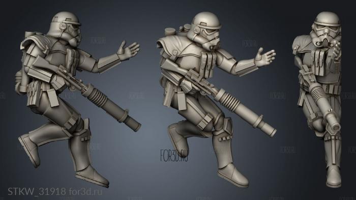 Fallen Sand Troopers Sandtrooper stl model for CNC