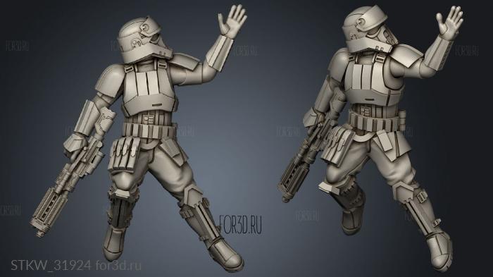 Fallen Tropical Troopers Shore Trooper stl model for CNC