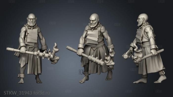 FANATICAL ZEALOTS UNIT MALE ZEALOT stl model for CNC