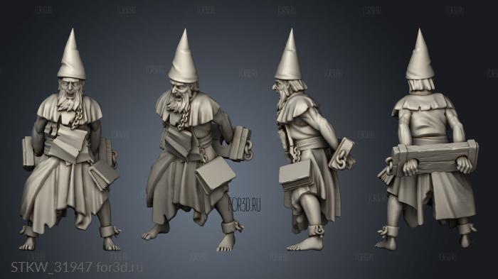 FANATICAL ZEALOTS UNIT MALE ZEALOT CAPIROTE stl model for CNC