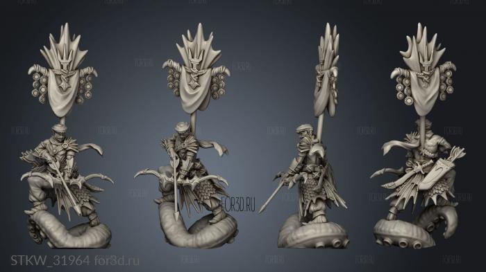 Fantasy Abyss Guard male stl model for CNC