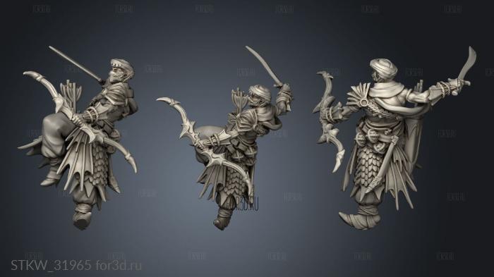 Fantasy Abyss Guard male stl model for CNC