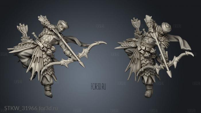 Fantasy Abyss Guard male stl model for CNC