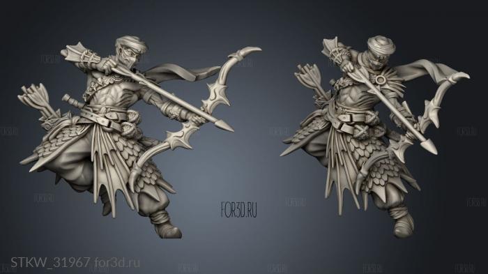 Fantasy Abyss Guard male stl model for CNC