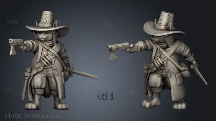 Fantasy Cats The Scruffy Clowder Cat Incognito stl model for CNC