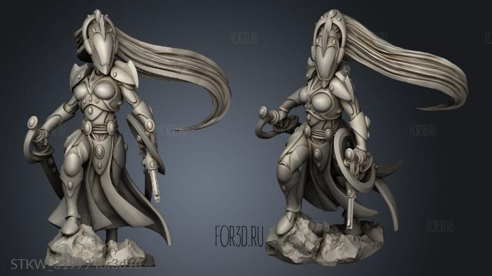 Fantasy Cult Wild Maidens Maiden Leader stl model for CNC