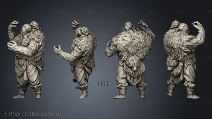 Fantasy druid stl model for CNC