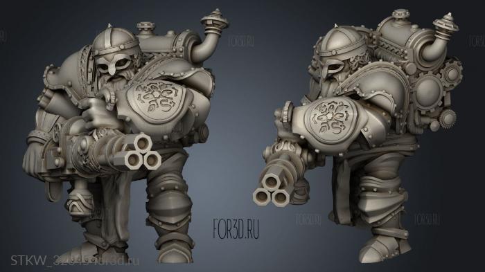 Fantasy Dwarf stl model for CNC