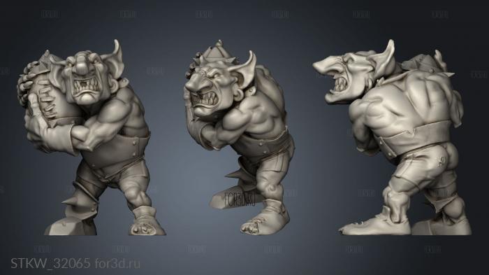 fantasy football black goblinalt stl model for CNC