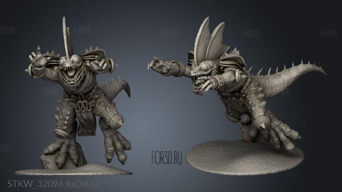 Fantasy Futbol Skink Players stl model for CNC