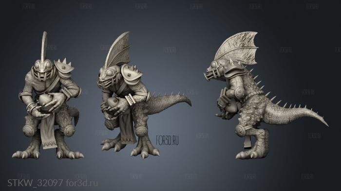 Fantasy Futbol Skink Players stl model for CNC